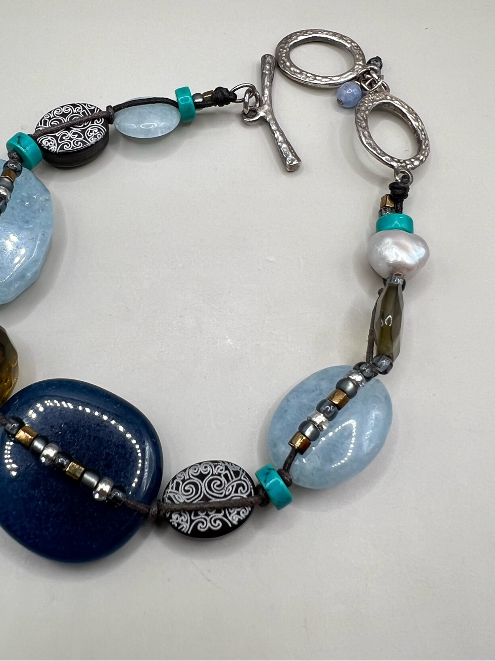 Silpada Blue Watercolors Toggle Bracelet B2240 - Picture 6 of 10
